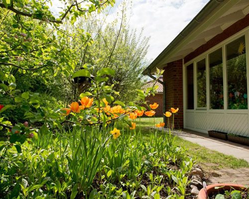 Außenansicht vom Integrationskindergarten des Kastanienhof Oldenburg